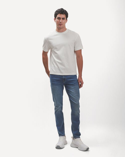 Jeans Skinny Azul Acero